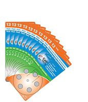 60 x Hearing Aid Battery Type 13 / Orange - HIGH Level Hearing