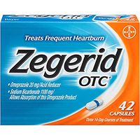 Zegerid OTC Acid Reducer Capsules - 42 ea., Pack of 4
