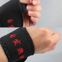 Magnetic Therapy Wrist Brace Protection Belt Spontaneous Heating 2 Pcs