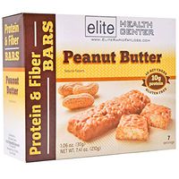 Elite Health Center Peanut Butter Protein Bar, Gluten Free, HCG Friendly, Low Sugar, 1.06oz, 7 Count