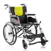 Transport Wheel chair,Lightweight Wheelchair, Folding Transport Wheelchair-Aluminum Alloy Wheelchair, Elderly Lightweight Wheelchair, Folding Manual Wheelchair, Free of Charge-well Built-easy to Use f