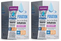 Hypdration - New - 2 Pack - Hydration Multiplier, Electrolyte Powder, NSF Sport Certified for Athletes, Boost Stamina, Fight Inflammation, Detoxify (Mixed Berry, 40 Count, Mix in 16-20oz. Water)