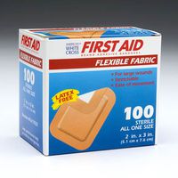 Super-Band Fabric Bandages - Butterfly Closures, 3/8" x 1 3/4" - Model 38080 - Box of 100