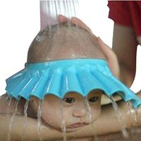 Bobonida 2pcs Soft Adjustable Shower Bathing Protect Cap Hat for Baby Children Kids Wash Hair Shield Hat