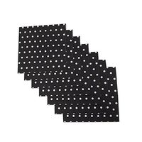 Black and White Polka Dot Party Napkins, 20 Count, 6.5" X 6.5" Premium Luncheon Napkins. Ideal For Parties, Birthdays, Weddings, Reunions And Much More. By Premium Disposables.