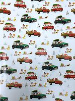 Classic Vintage Cars & Multi Breed Dogs in Winter Attire Christmas Holiday Present Gift Wrapping Paper 2.5' x 10'