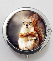 BlackKey Squirrel 3-Compartment Decorative Pocket Gift Box Case Organizer for Pill, Color 1 -2228