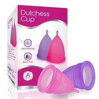 Dutchess Menstrual Authentic Original Cups Set of 2 with Free Bags - Large (A) - No 1 Economical Feminine Alternative Protection for Cloth Sanitary Napkins for Menstruation