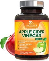 100% Natural Raw Apple Cider Vinegar Pills Extra Strength 1300mg - Weight and Appetite Support, Made in USA, Best Vegan ACV, Metabolism Support & Detox Cleanse Supplement - 180 Capsules