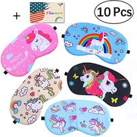10 Pieces Unicorn Sleeping Mask Cute Unicorn Blindfold Soft Eye Cover Eyeshade for Kids and Women Plane Travel Nap Night Sleeping 5 Patterns