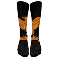 Futong Huaxia Zambian Flag Mens Womens Funny Dress Athletic Work Long Knee High Stockings Tights One Size