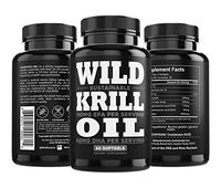 Wild Antarctic Krill Oil - Double Strength, 60 Softgels, 1000mg Omega-3 EPA, DHA, Phospholipids and Astaxanthin - Heavy Metal Tested, Certified Sustainable Sea to Shelf Traceable