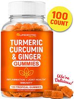 Turmeric Gummies Max Strength Anti Inflammatory Supplement Chews | Vegan Organic Turmeric and Ginger Gummies for Adults & Kids | Tasty Natural Turmeric Curcumin Supplement Gummies for Joint Support