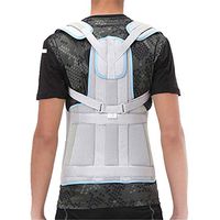 Thoracic and Lumbar Fracture Fixation Brace, Kyphosis and Scoliosis Correction, Back Brace Posture Corrector for Women & Men, 4 Steel Bone Provides Lumbar Support