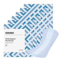 Amazon Brand - Solimo Daily Regular Pantiliner, Regular Length, 300 Count (6 packs of 50)