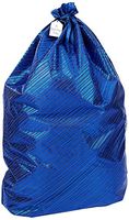K-Kraft Jumbo Gift Wrap Bag, Hanukkah, Valentine's, Christmas, Birthday (Festive Blue Stripes, 26 x 35.5 inches)