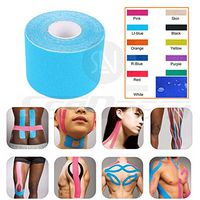 Kinesiology Tape - Pain Relief Adhesive - Best Therapeutic Muscle Support Aid - Sports Wrap for Knee Elbow Wrist Back Shoulder Ankle & Neck injury tape - Physio tap Water resistant - Price Xes