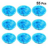 SUPVOX 55pcs Blue Vomit Bags Disposable Emesis Bags Barf Bags Car Motion Sickness Nausea Bags with Rubber Band for Morning Sickness Hangovers