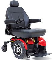 Pride Mobility - Jazzy Elite 14 - Front-Wheel Drive Power Chair - Jazzy Red