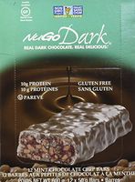 NUGO, Bar Box Dark Mint Chocolate Chip 12 Count, 1.76 Ounce