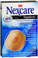 3M Nexcare Tegaderm Waterproof Transparent Dressing Assorted Pack - 10 Dressings, Pack of 5