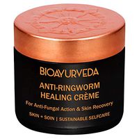 BIOAYURVEDA Ringworm Healing Cream with Organic Formula for Athletes Foot, Ringworm, Jock Itch, Foot Infections and Skin Rash |For Men and Women (4 Fl Oz)