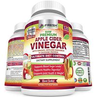 Premium Apple Cider Vinegar Pills Max 1740mg with Mother - 100% Natural & Raw with Ceylon Cinnamon, Ginger & Cayenne Pepper - Ideal for Healthy Blood Sugar, Detox & Digestion-120 Vegan Capsules
