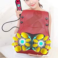 NLYR-Multifunction Waist Massager with Heat Deep Tissue Kneading Massager for Cervical, Shoulder, Waist, Relaxation Muscle Pain Relieve in Home Car and Office