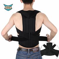 Posture Corrector and Back Support Brace, Bone Injury Correction Straighten Upper Back Slouching Corrective for Men or Women Muscle Compression Brace (L)