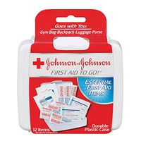 12Pc/kit First Aid Kit To Go Emergency Set Johnson and Johnson