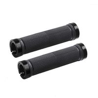 Vktech 1 Pair MTB Bike Handlebar Anti-Skid Grips Rubber Bicycle Accessory (Black)