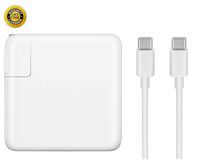 Replacement Charger for MacBook Pro, 61W USB-C to USB-C Ac Power Adapter Charger Compatible with MacBook Pro 12 inch 13 inch MacBook Air 13 Inch 2018 (White)