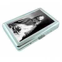 Vintage Gypsy Woman Fortune Teller S7 Silver Cigarette Case Metal Wallet Id Holder 4" X 2.75" RFID Protection