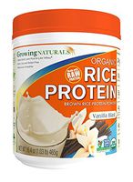 Bulk Saver Pack 8x16.4 OZ : Growing Naturals Organic Raw Rice Protein - Vanilla Blast