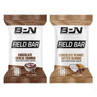 Bare Performance Nutrition, Field Bar, Protein Bar, Nutrition Bar, Made with Whole Ingredients, Naturally Sweetened, Peanut Butter (12 Bars, Variety Pack)