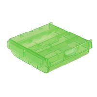 uxcell Battery Storage Case Holder Green 4AA or 4AAA Battery Capacity