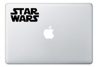 Star Wars Logo (v2) MacBook Laptop Car Window Die-Cut Vinyl Decal Sticker (3" Long, Black)