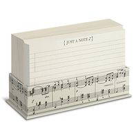 Graphique Vintage Musical Flat Notes Stationery Set, 50 Note Cards and Matching Envelopes, 5.625" x 3.5", Music Thank You Notes