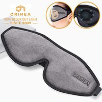 Sleep Mask for Women & Men, OriHea Upgraded 3D Contoured Eye Mask for Sleeping, Ultra Soft Breathable Sleep Eye Mask, 100% Blackout Eye Shades Blindfold for Complete Darkness