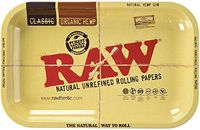 Raw Metal Rolling Tray Small 11 x 7 Inch