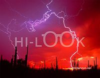 Hi-Look Microfiber Cleaning Cloth - Lightning Saguaros