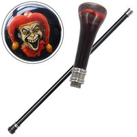 Deranged Evil Clown Walking Acrylic Cane