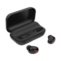 Guidance A8 Sweatproof Waterproof Wireless Bluetooth 5.0 Headset TWS Stereo in-Ear Sport Earphone Noise Cancelling Headphone Earbuds with 2200mAh Charge Box(Black)