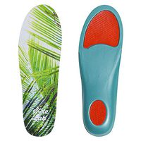 Womens Insole for Flats and Boots. Extra Cushion Insole with Flexible Support (Palm Tree, US 6.5-8 / EU 37-39)