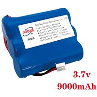 Rechargeable Lithium Ion Battery Pack - VIDAR 3.7V 9000mAh High Capacity Li-ion Battery Pack with JST PH2.54/2P Plug-in(Customizable) for Electronics,Toys,Lighting,Equipment