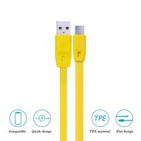 Hyacinyh Replacement Charger Cable Power Line Supply Cord Compatible with for Logitech UE Boom Boom 2 Megaboom Miniboom Roll Wireless Speaker - Yellow 3.3FT