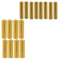 HotEnergy 16 pcs Yellow Color AA AAA Nicd Rechargeable Batteries, 600 mAh,USA seller fast shipping