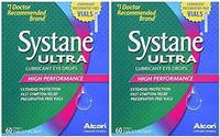 Systane Ultra Lubricant Eye Drops Preservative-Free Vials, 0.7mL- 60 Count Box- Value Size (Pack of 2) = 120 Vials