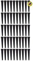 EZtube 50-Pack Joint Blunt Cigarette Tube Doob Vial Holder Waterproof Airtight Smell Proof Odor Sealing Container (Black)