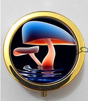 BlackKey Mushroom 3-Compartment Decorative Pocket Gift Box Case Organizer for Pill, Color 2 -338